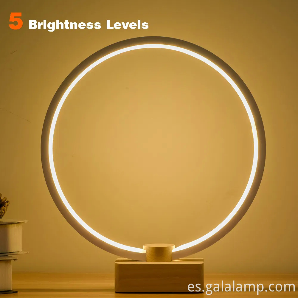 Madera sólida inteligente, lámpara de escritorio LED, creatividad única, regalo USB